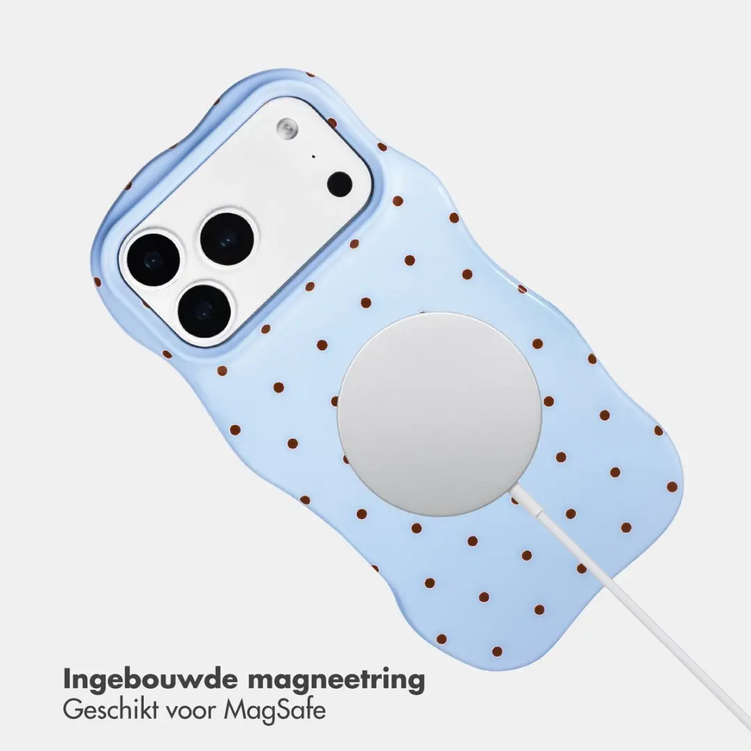 Selencia Hoesje iPhone 17 Pro Max - Lichtblauw MagSafe