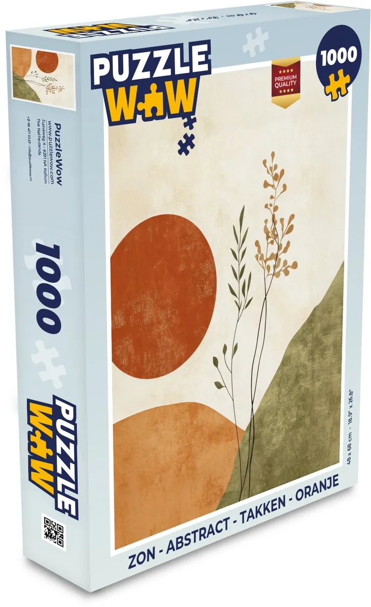 PuzzleWow Abstract Takken Legpuzzel 1000 Stuks