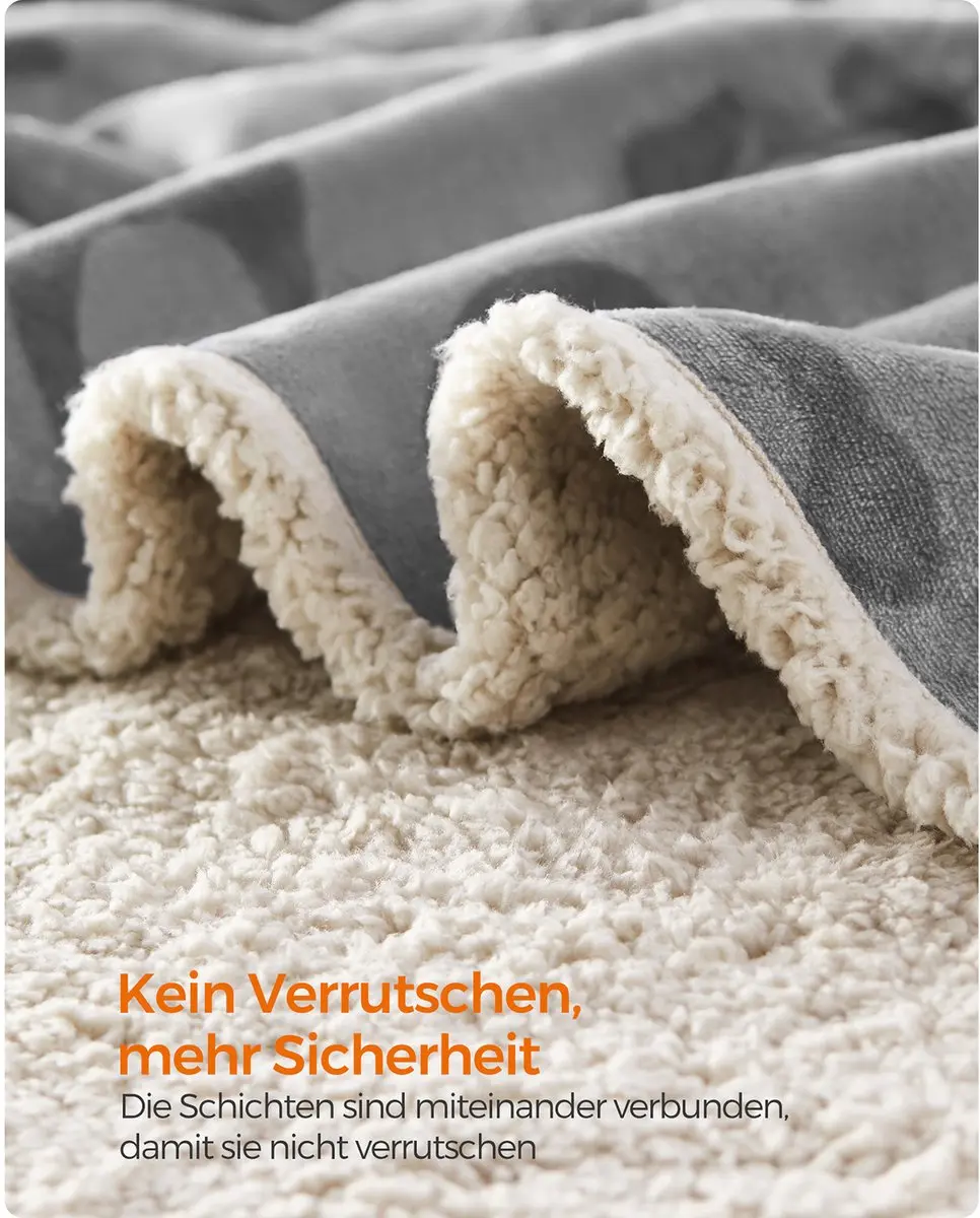 Songmics Hondendeken 73x63cm - Grijs