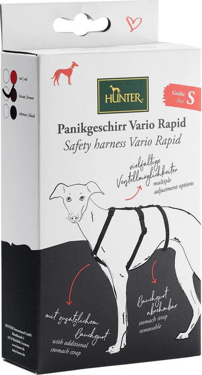 Hunter Vario Rapid Veiligheidstuig - XS 38-52cm - Zwart