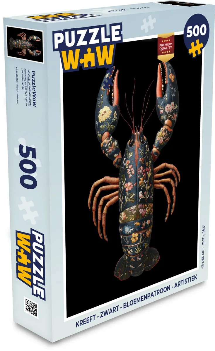 PuzzleWow Kreeft Bloemen Legpuzzel 500 Stuks