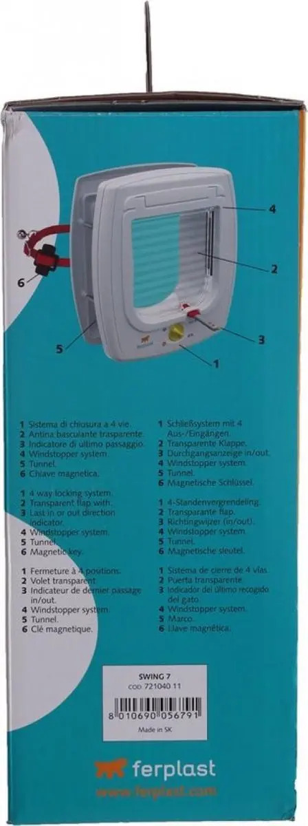 Ferplast Swing Kattenluik Wit - Nr. 7 - afbeelding 4 van 6