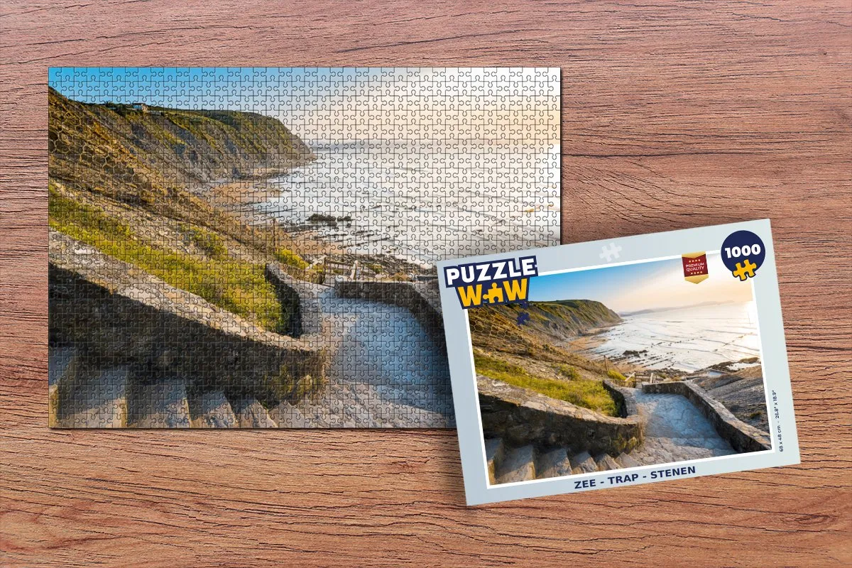 PuzzleWow Zee Trap Legpuzzel 1000 Stuks - Multicolor