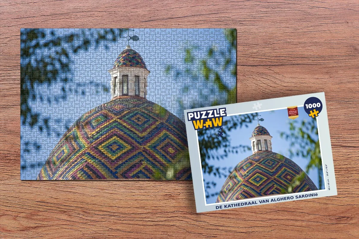PuzzleWow Legpuzzel De Kathedraal van Alghero Sardinië 1000 Stuks