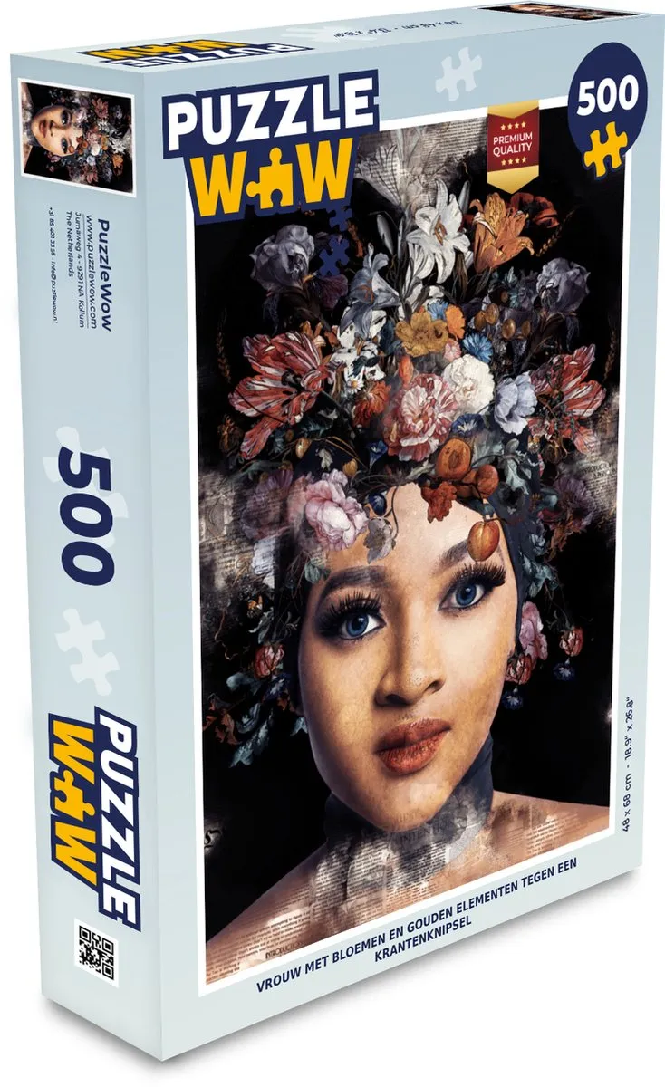 PuzzleWow Bloemen Legpuzzel 500 Stuks