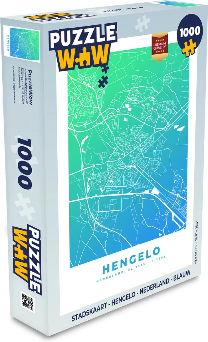 PuzzleWow Hengelo Legpuzzel 1000 Stuks