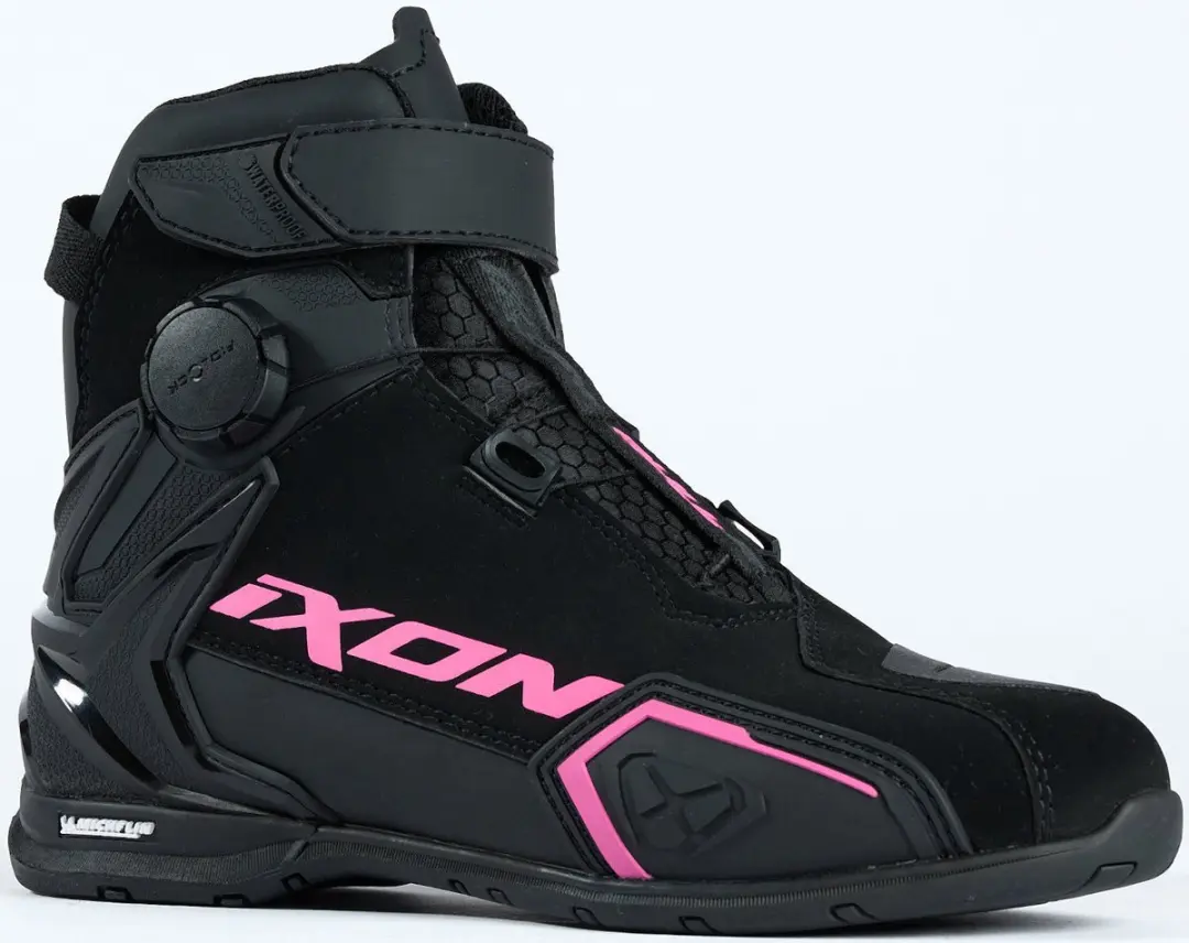 IXON Bull 2 WP Motorschoenen - Zwart/roze 37