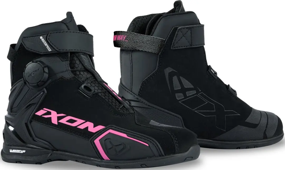 IXON Bull 2 WP Motorschoenen - Zwart/roze 37 - afbeelding 6 van 6