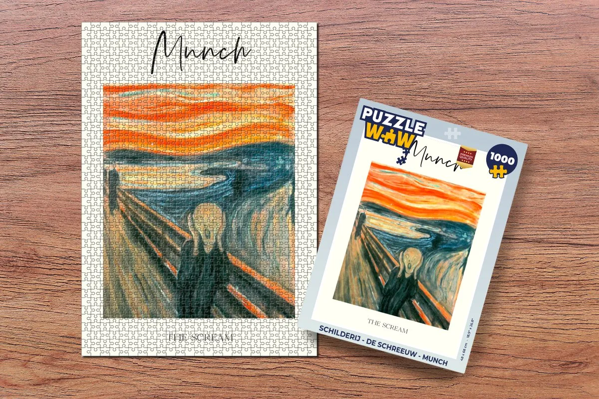 PuzzleWow De Schreeuw Legpuzzel 1000 Stuks - Multicolor