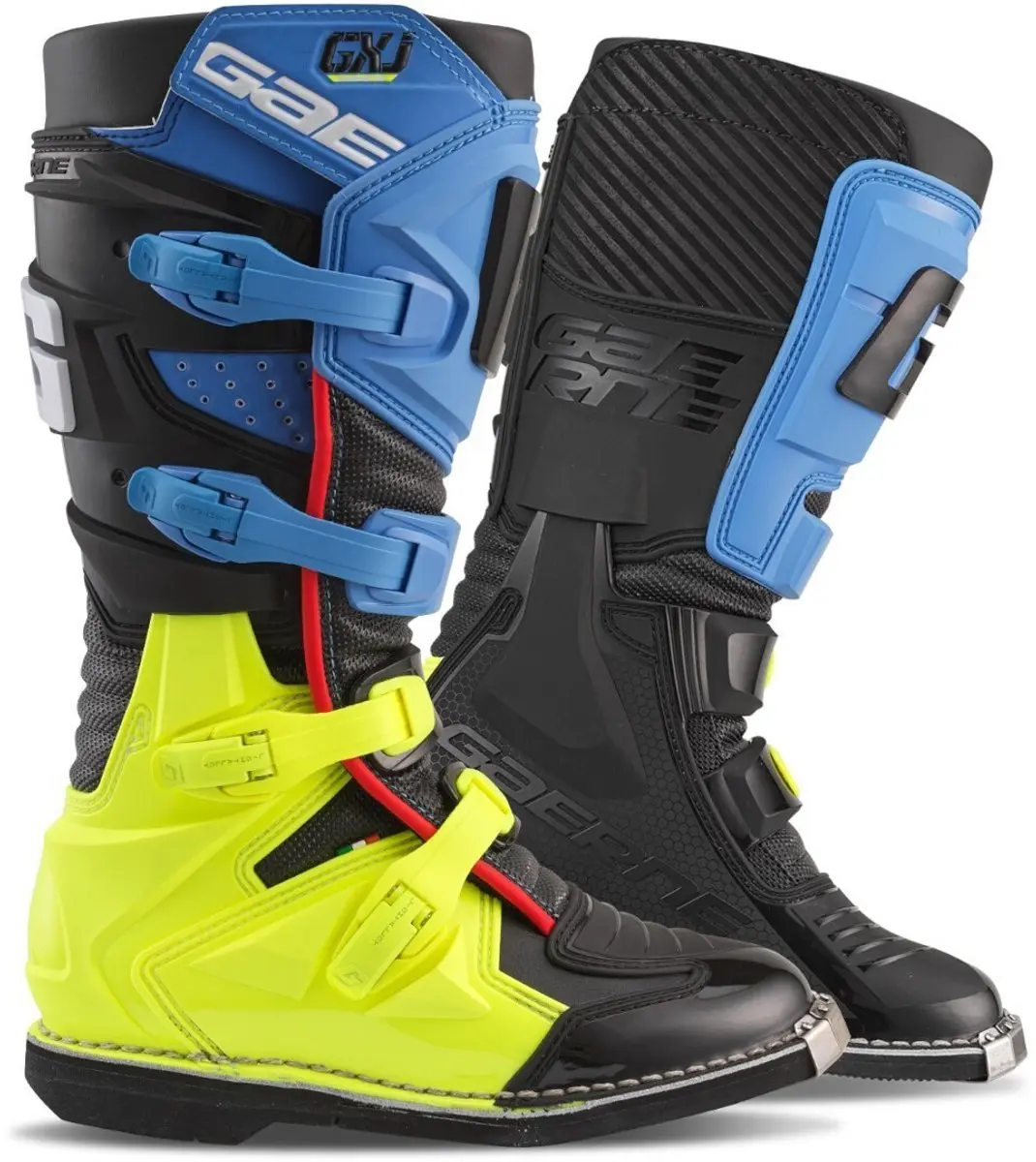 Gaerne GX-J Kids Zwart Blauw Geel Crosslaarzen
