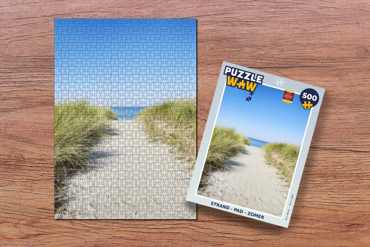 PuzzleWow Strand Pad Zomer Legpuzzel 500 Stuks - Multicolor