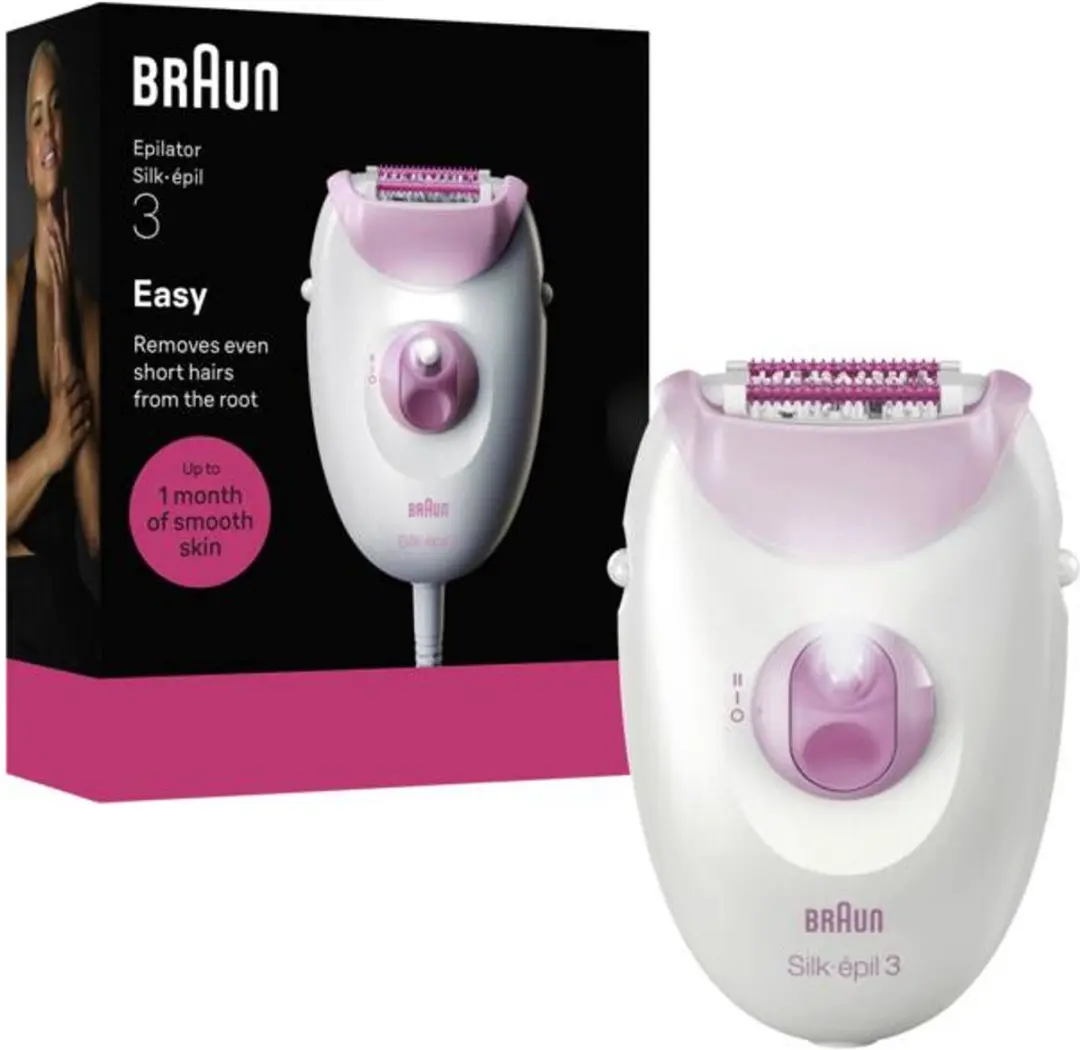 Braun Silk-epil 3-000 Epilator - Roze/Wit