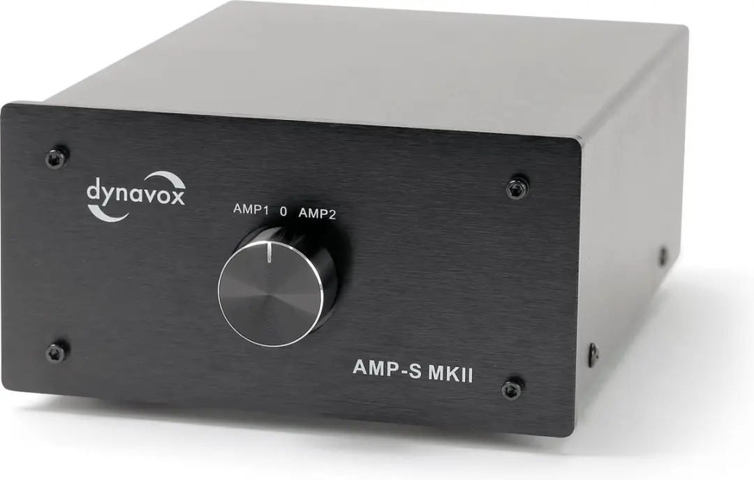 Dynavox AMP-S MKII zwart schakelaar voor 2 versterker op 1 set speakers