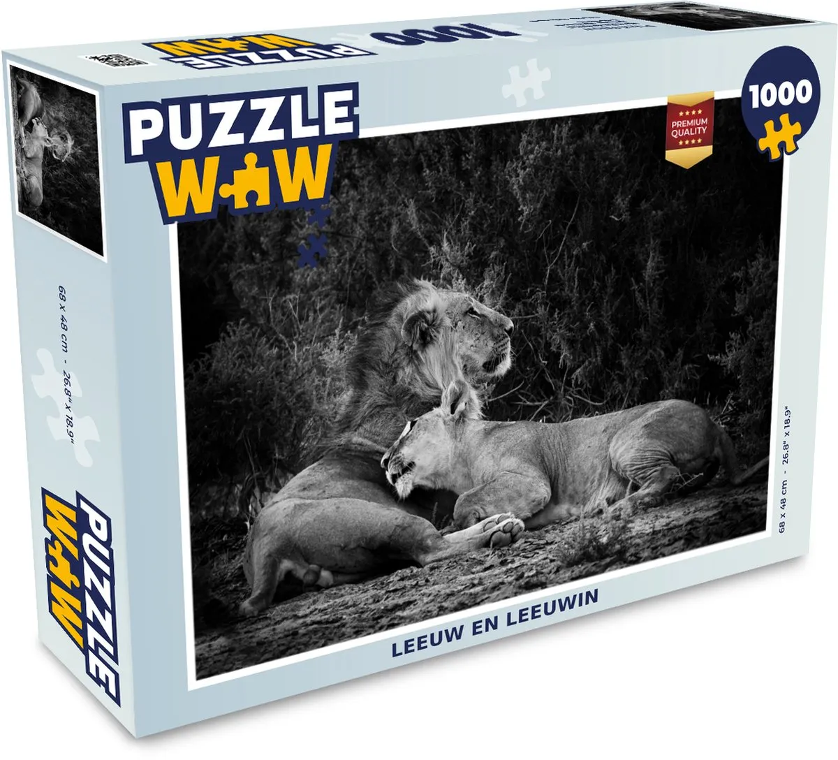 PuzzleWow Leeuwen Puzzel 1000 Stuks