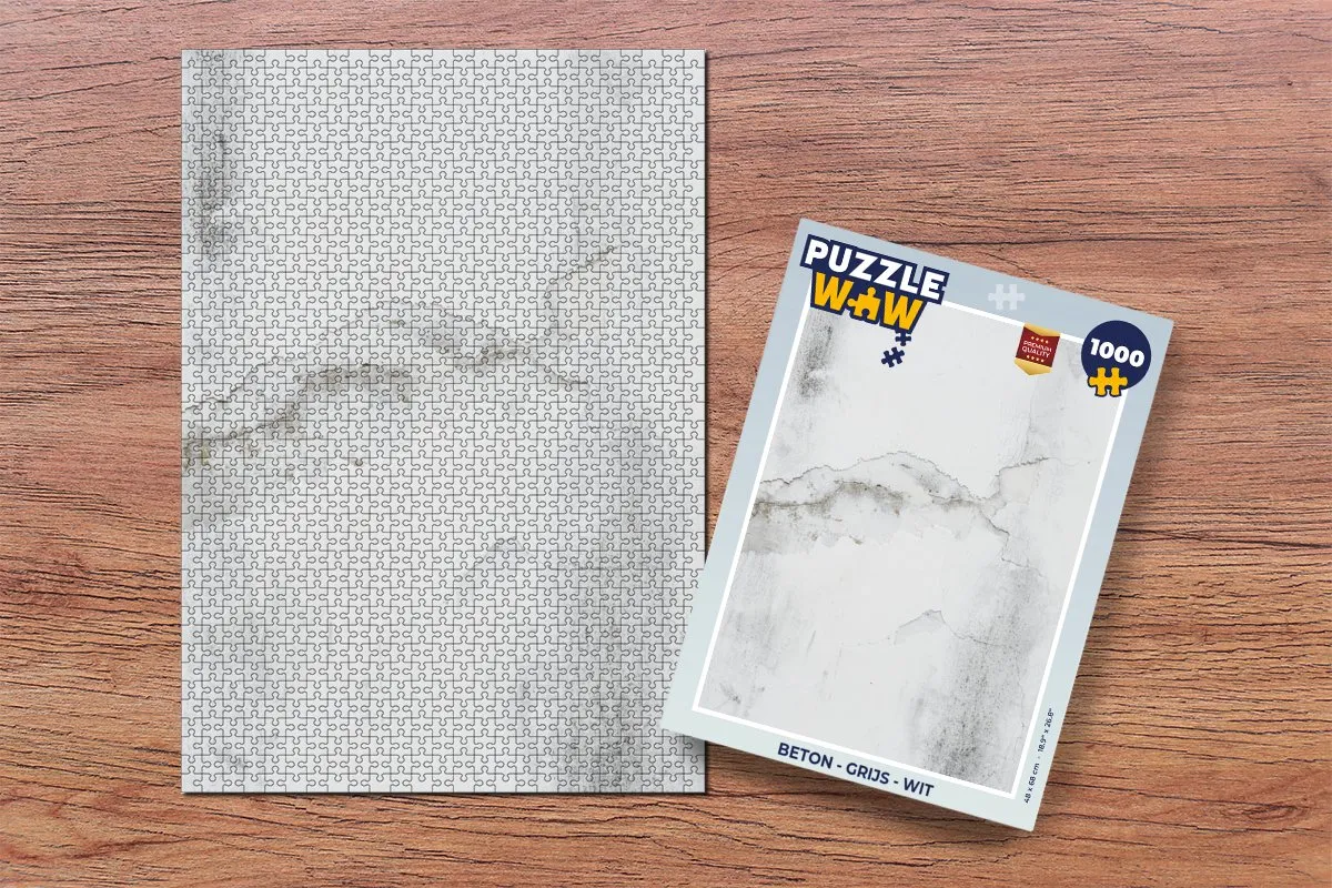 PuzzleWow Beton Legpuzzel 1000 Stuks - Multicolor
