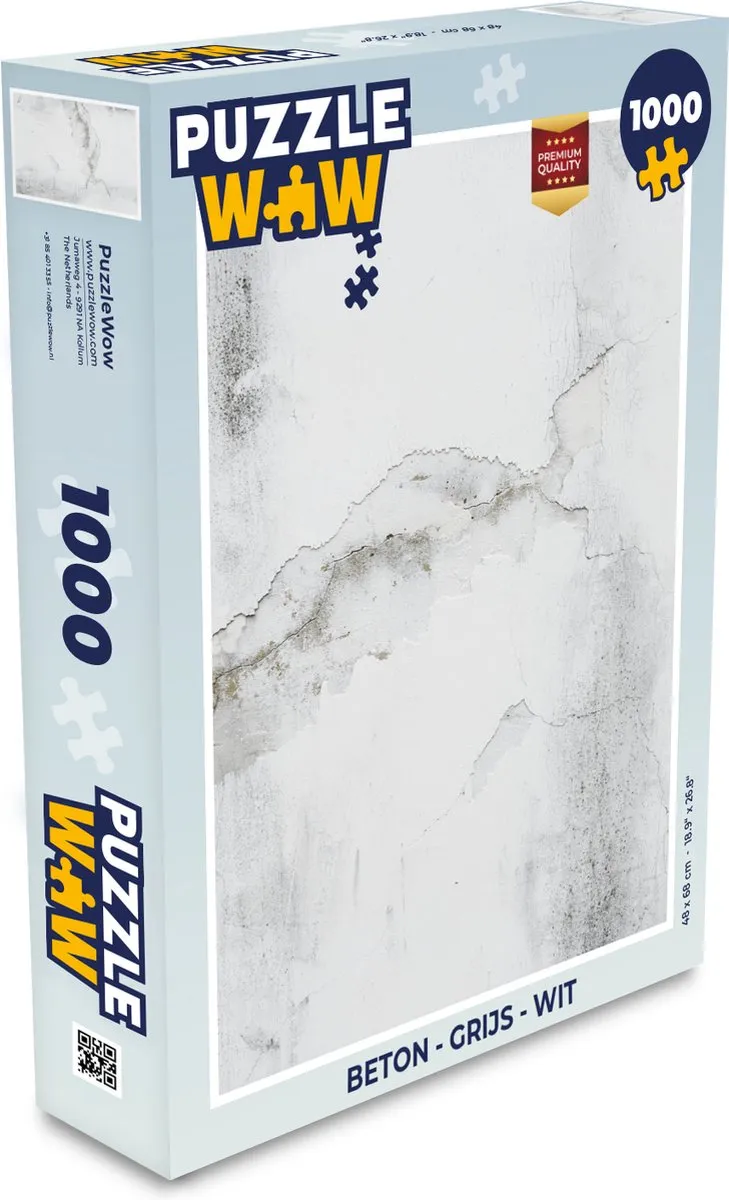 PuzzleWow Beton Legpuzzel 1000 Stuks