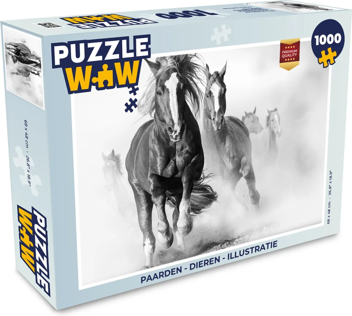 PuzzleWow Paarden Legpuzzel 1000 Stuks