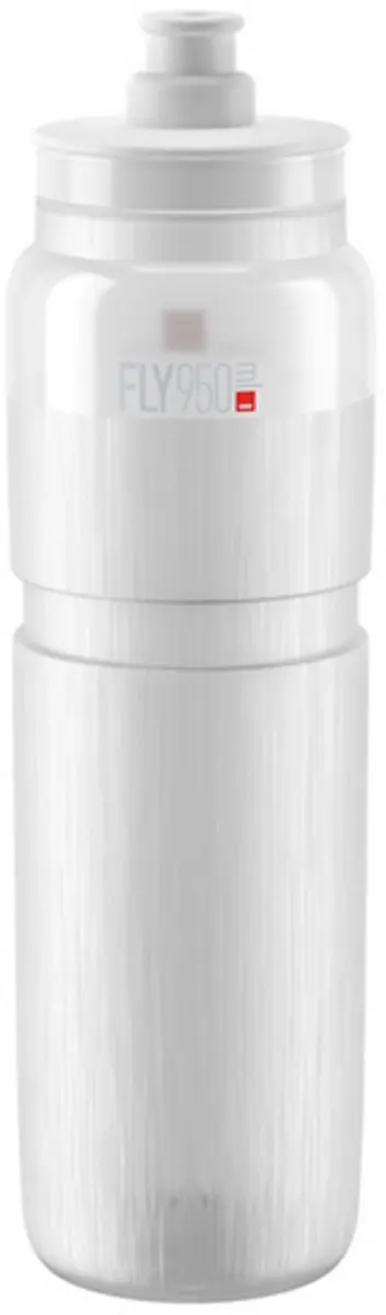 Elite FLY TEX Fiets Bidon 950ml - Transparant/Grijs - afbeelding 2 van 3