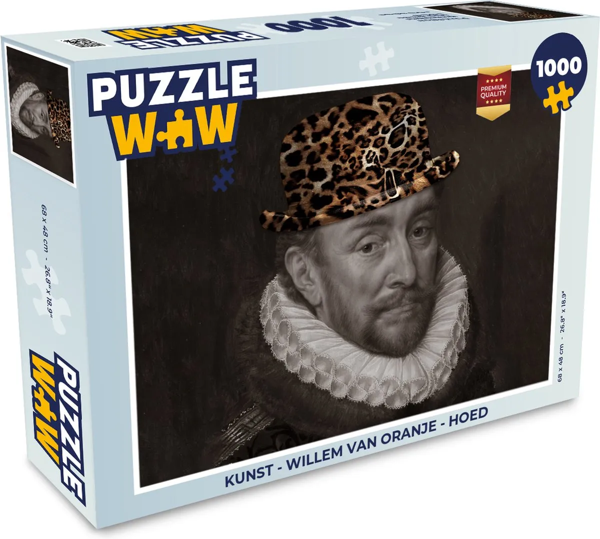 PuzzleWow Willem van Oranje Legpuzzel 1000 Stuks - Multicolor