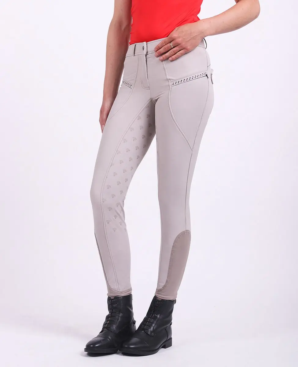 Qhp Rijbroek Eliza Full grip Beige