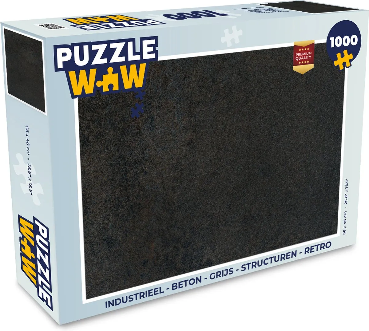 PuzzleWow Industrieel Betonprint Legpuzzel 1000 Stuks - Multicolor