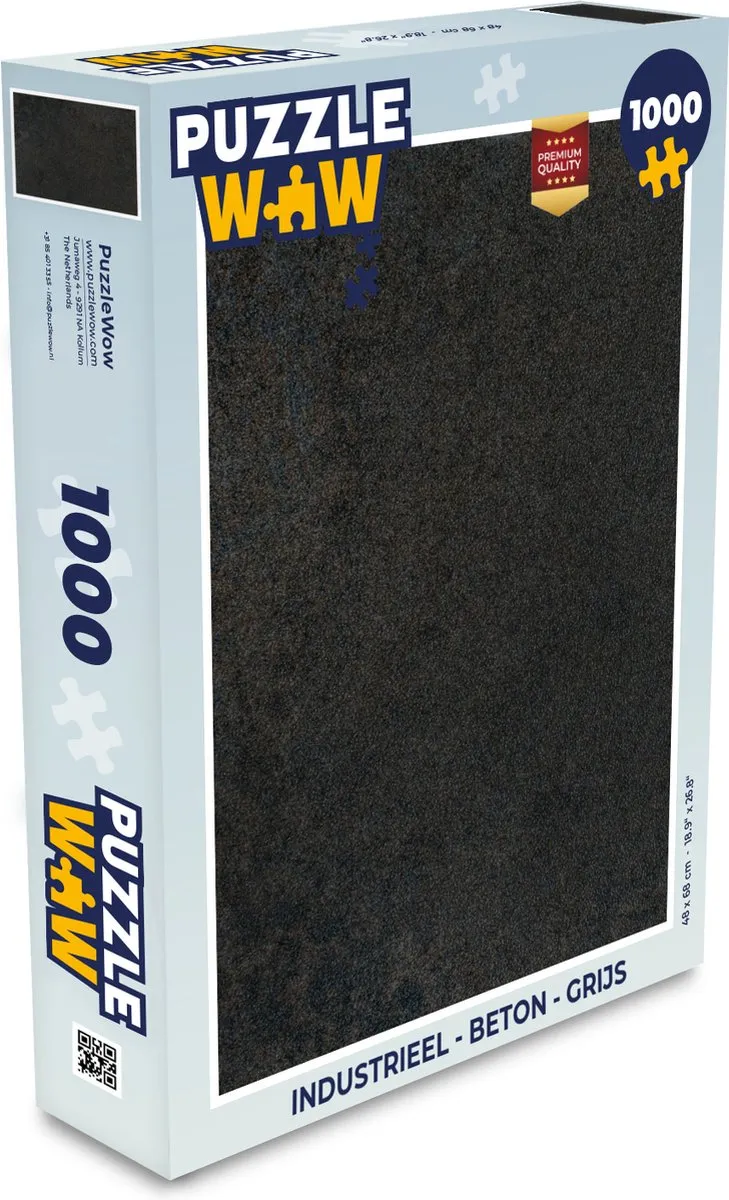 PuzzleWow Industrieel Betonprint Legpuzzel 1000 Stuks - Multicolor