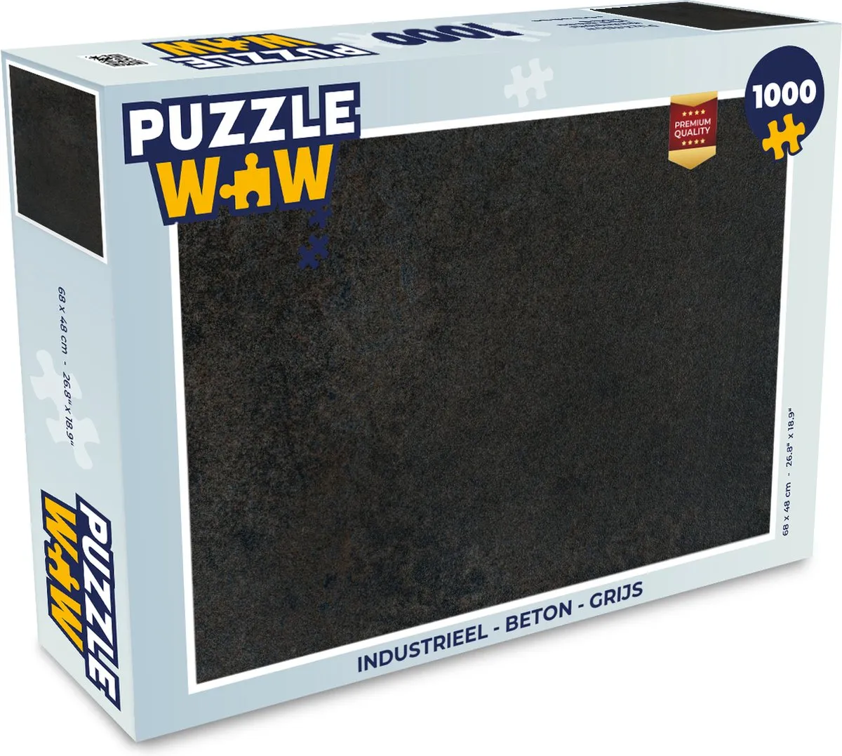 PuzzleWow Industrieel Betonprint Legpuzzel 1000 Stuks - Multicolor