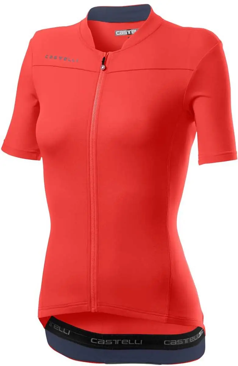 Castelli Fietsshirt Dames Roze Blauw