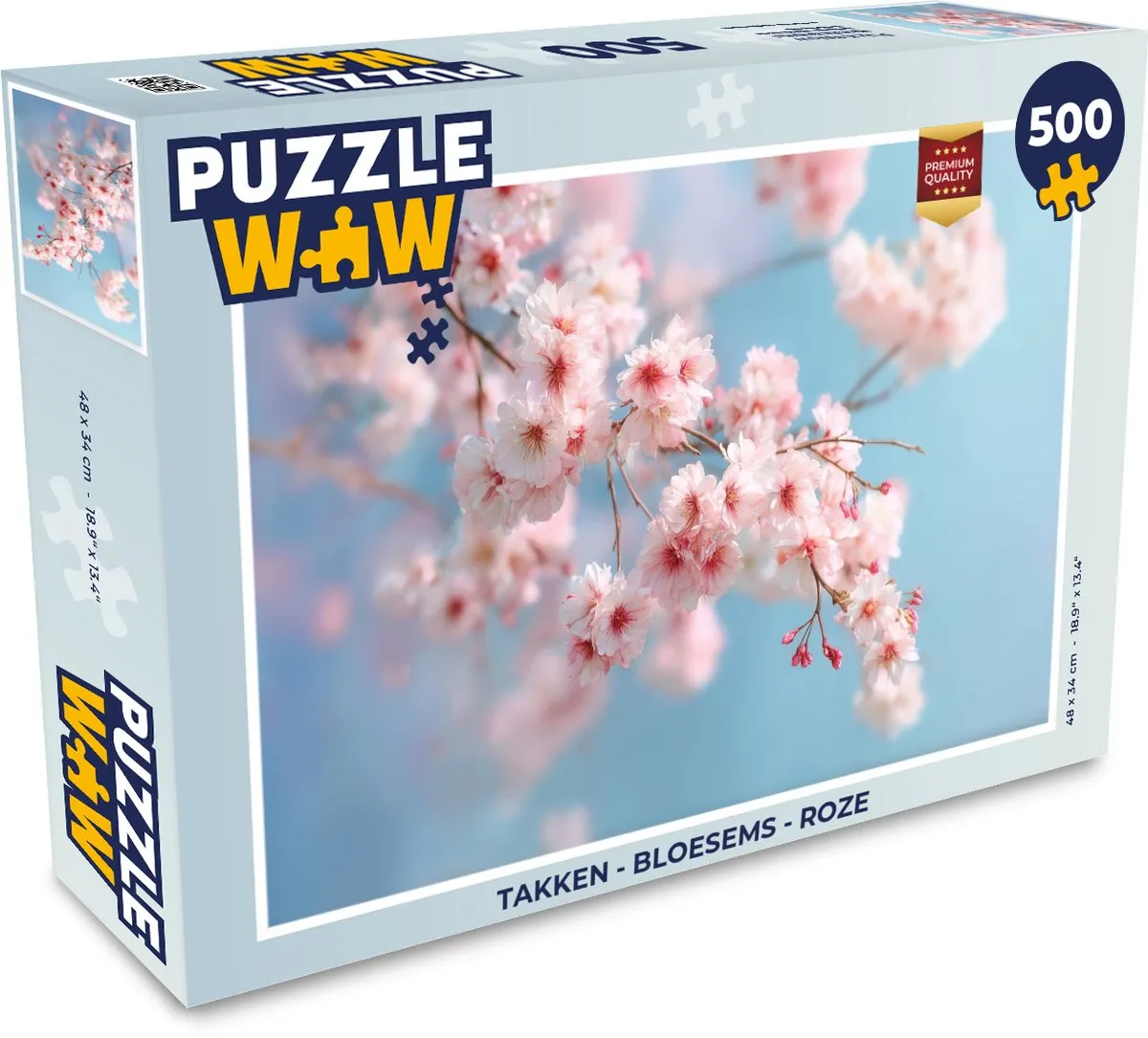 PuzzleWow Takken & Bloesems Legpuzzel 500 Stuks
