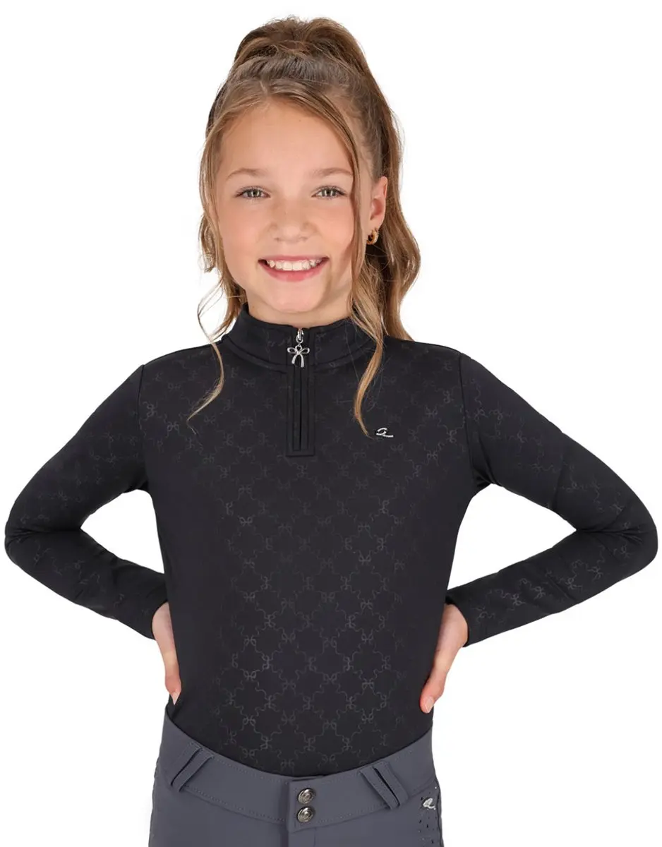 Qhp Trainingsshirt Qhp Livora Kids Zwart