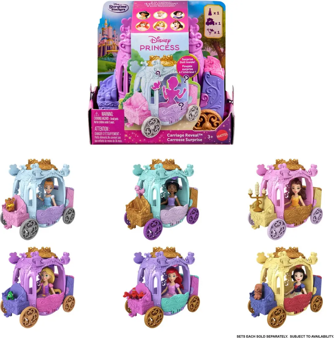 Disney Princess CARRIAGE REVEAL Small Doll & Vehicle