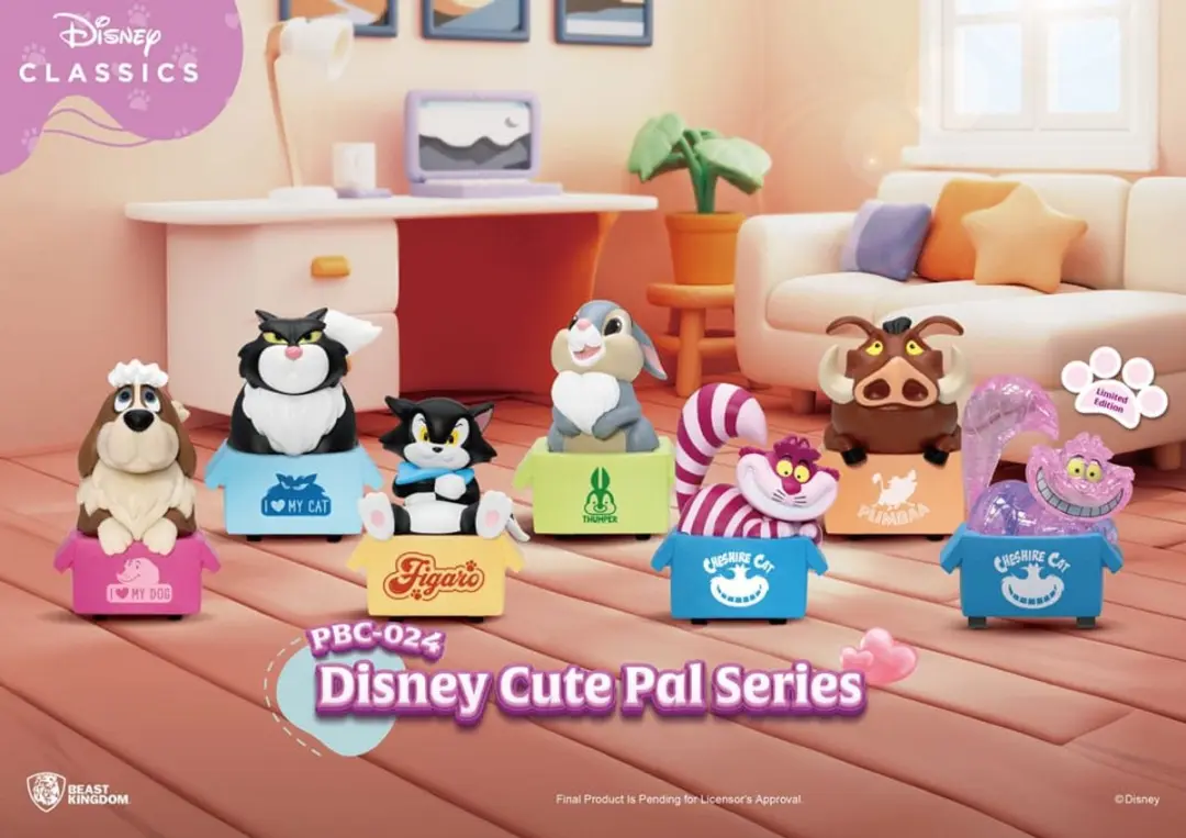 Beast Kingdom Disney Pull Back Cars Cute Pal - 6 Stuks - Multicolor