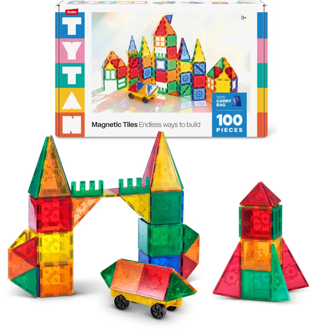 van der Meulen magnetische tegels bouwspeelgoed 100 stuks set.
