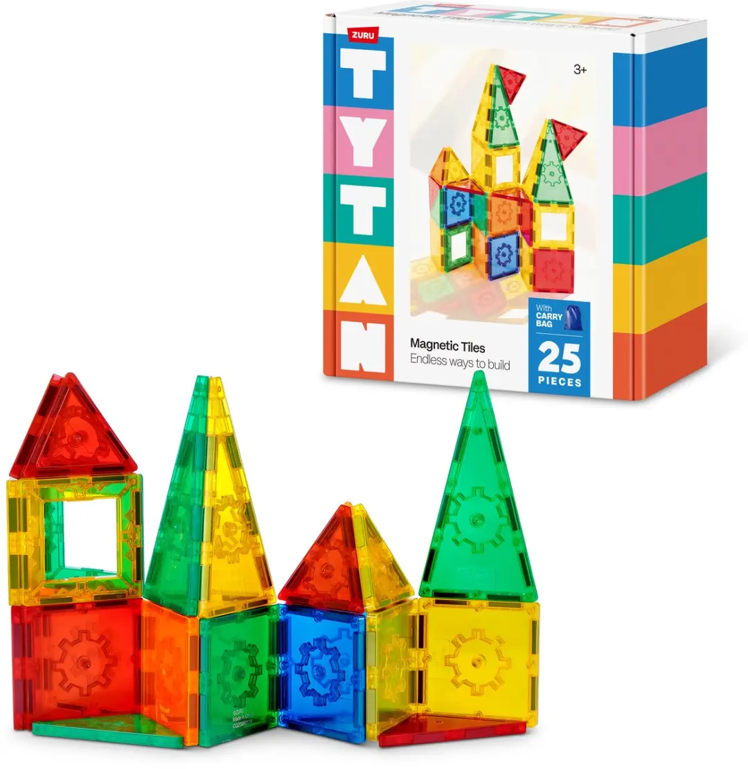 van der Meulen magnetische bouwtegels speelgoed set 25 stuks.