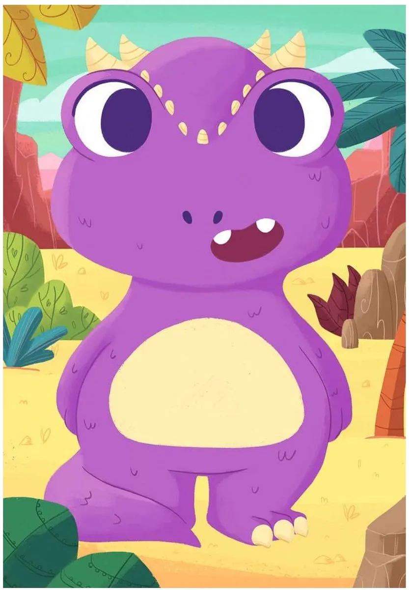 Ravensburger Mix & Match Schattige Dino's Puzzel - 3x24 Stuks