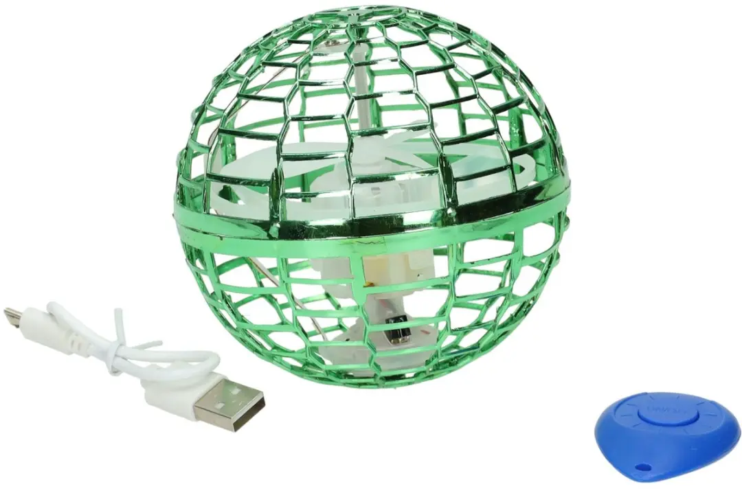 Van Manen UFO vliegende bal met licht USB speelgoed.