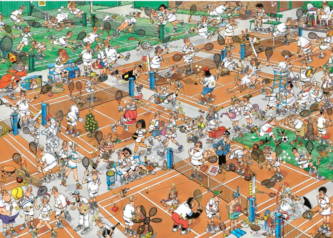 Jumbo Tennis Jan van Haasteren Puzzel 1000 Stuks