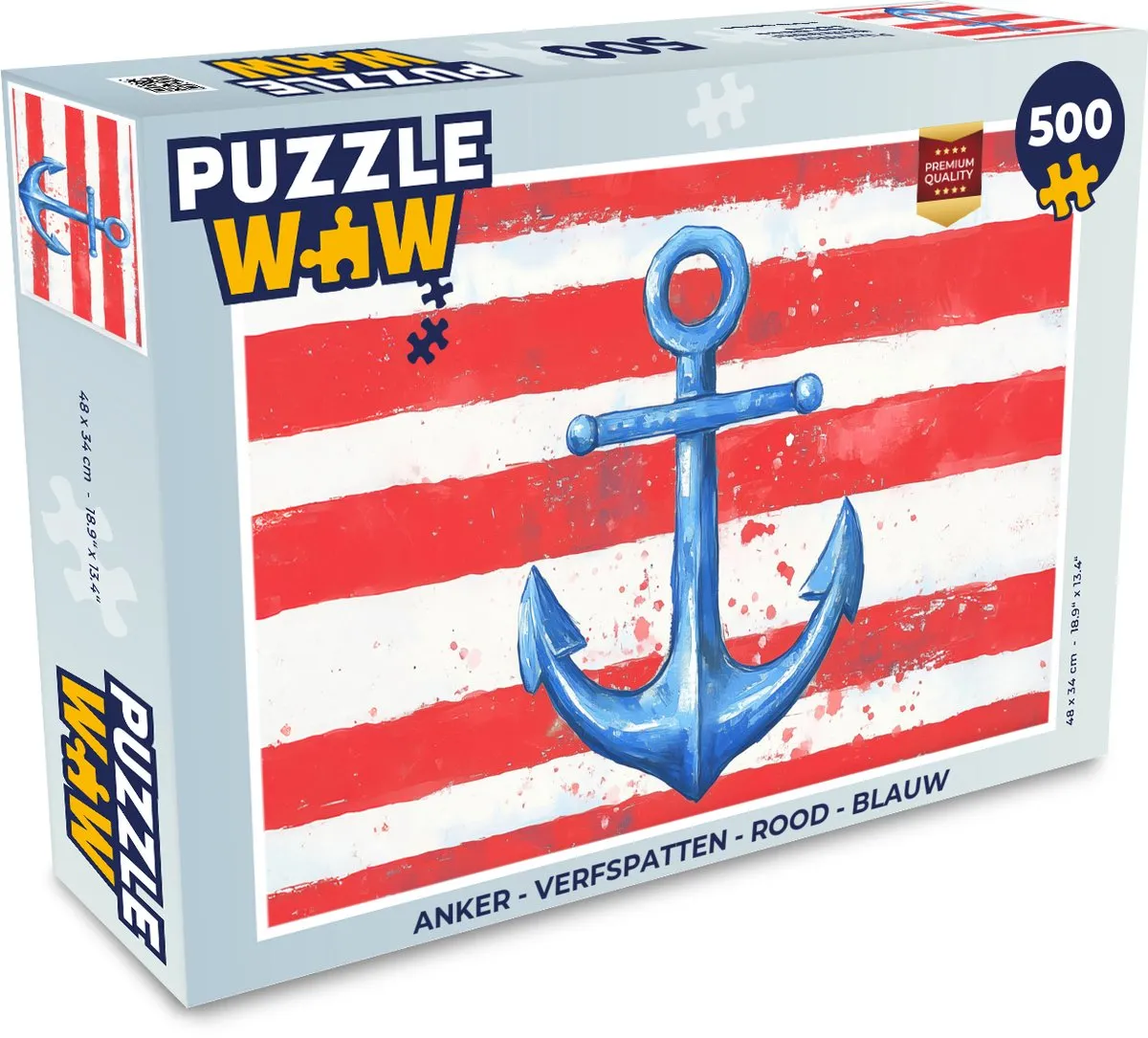 PuzzleWow Anker Legpuzzel 500 Stuks
