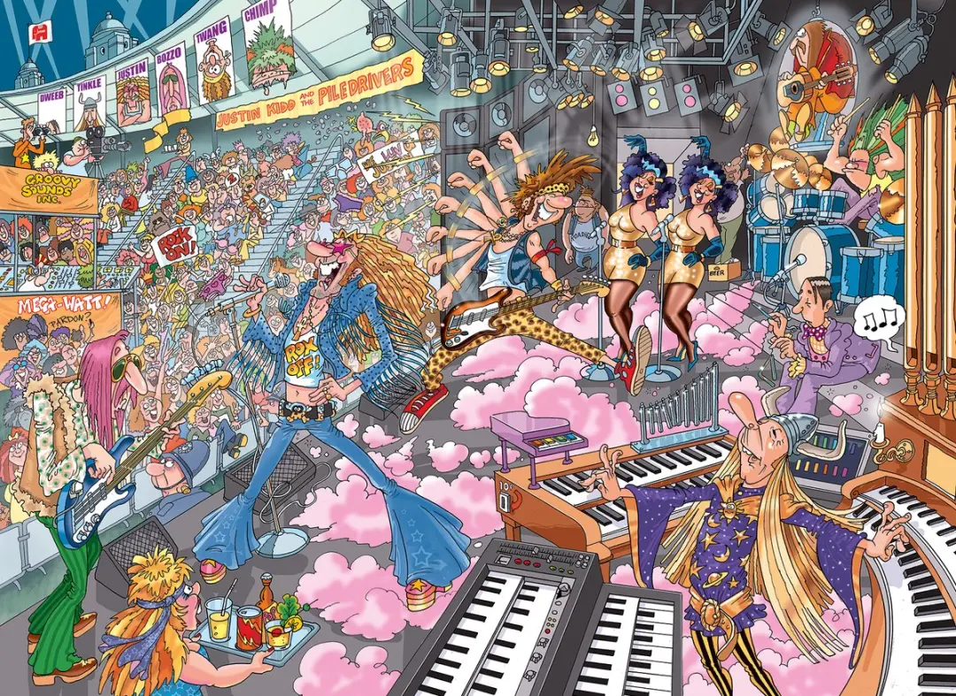 Jumbo Wasgij Destiny 16 Old Time Rockers 1000 Puzzeldelen