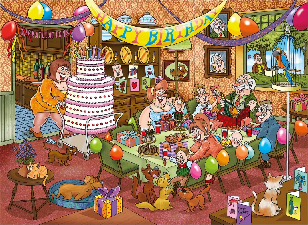 Jumbo Wasgij Mystery 16 Puzzel 1000 Stuks - Birthday Surprise