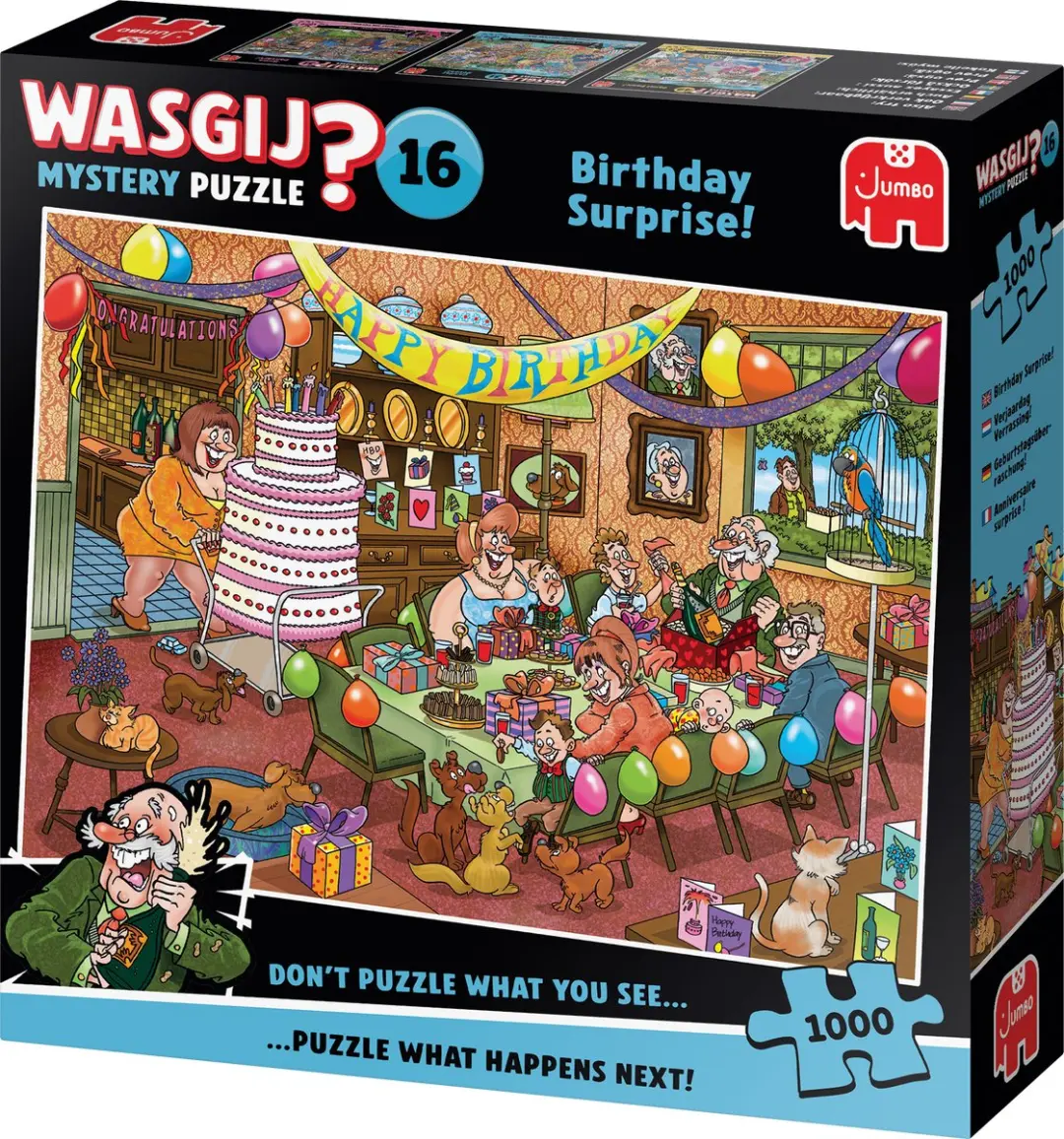 Jumbo Wasgij Mystery 16 Puzzel 1000 Stuks - Birthday Surprise