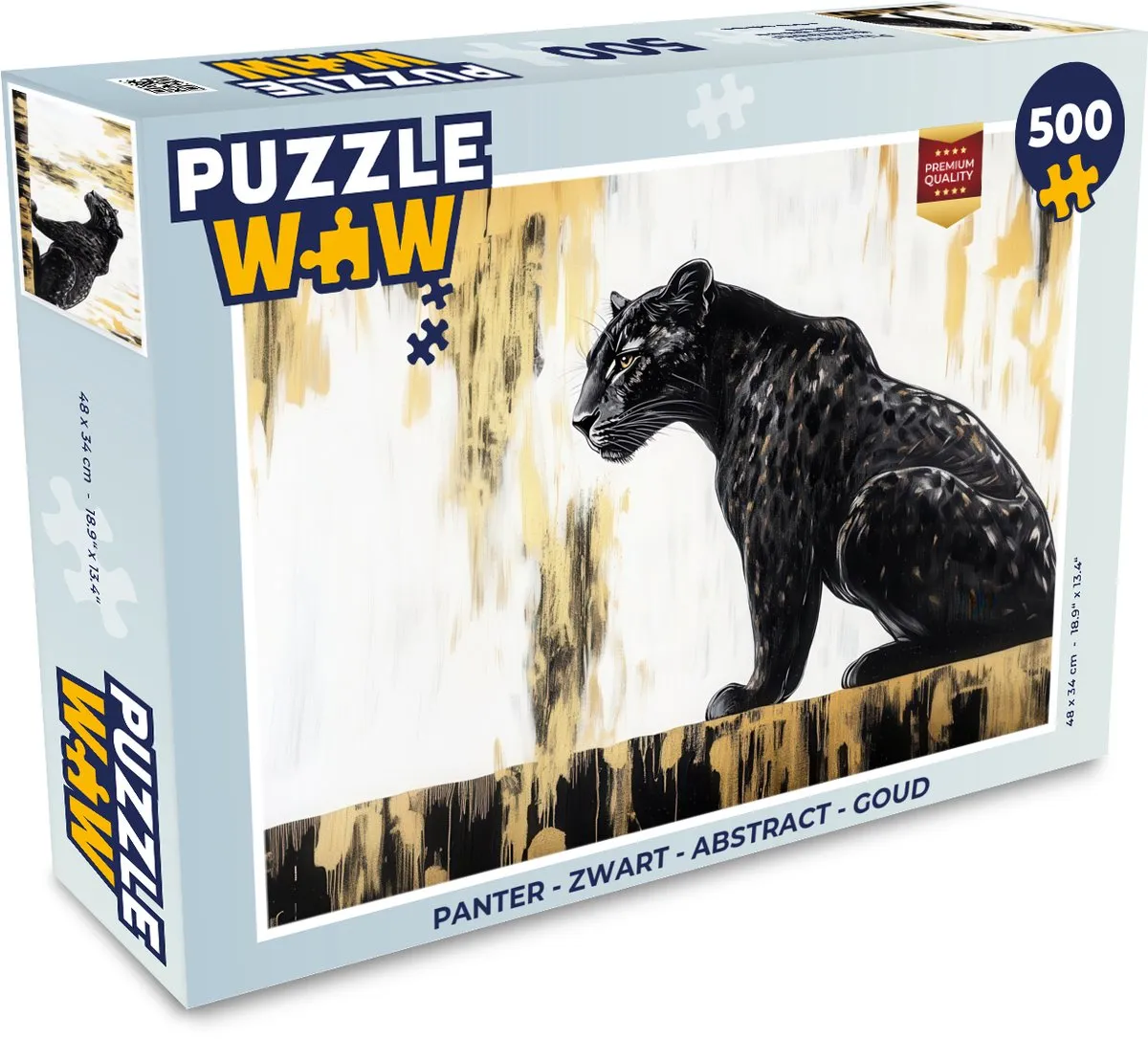 PuzzleWow Panter Legpuzzel 500 Stuks
