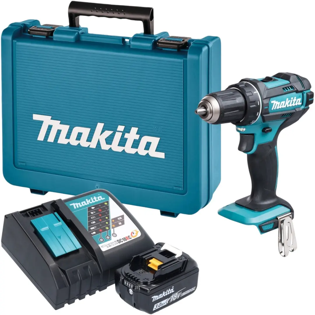 Makita DDF 482 RF1E accuboormachine 18 V 62 Nm + 1x accu 3,0 Ah + oplader + koff
