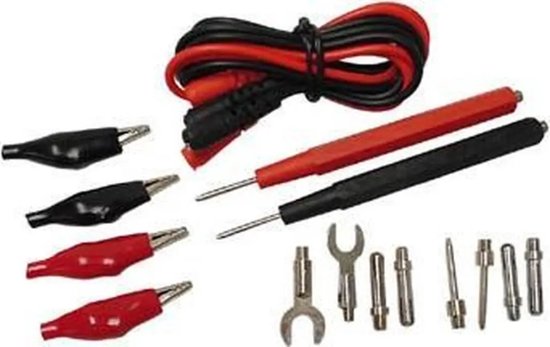 Velleman Set universele meetpennen, voor multimeter, 30 V, 90 cm kabel, krokodil