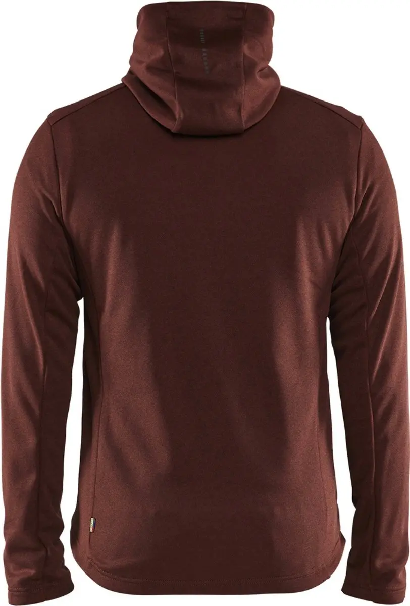 Blåkläder Hoodie Met Hele Rits - Gebrand Rood/Zwart - L - afbeelding 3 van 3
