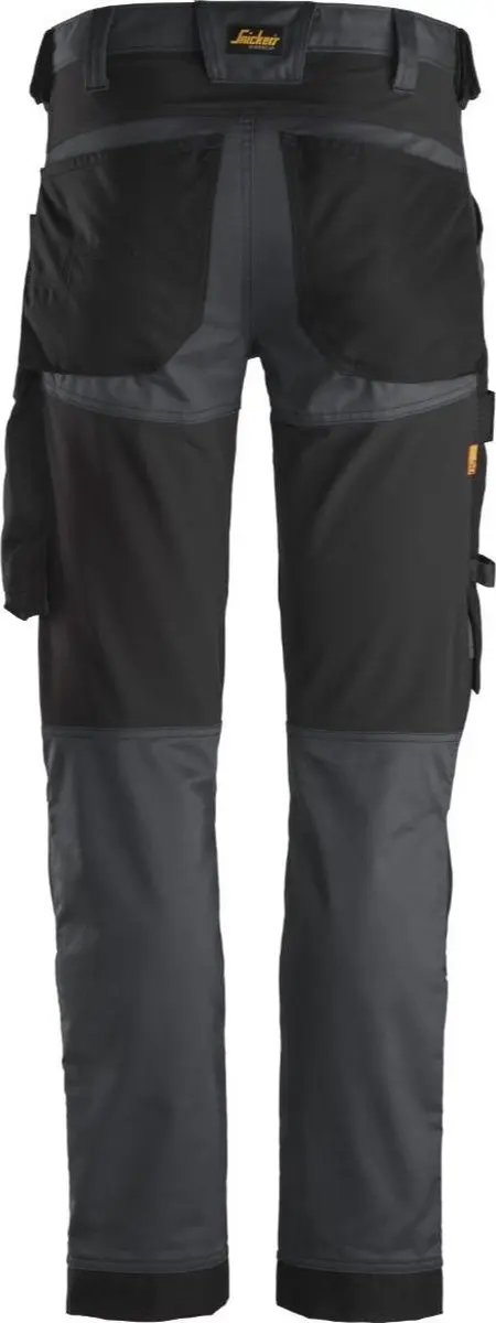 Snickers AllroundWork Stretch Werkbroek 6341 - 52 - Staalgrijs/Zwart