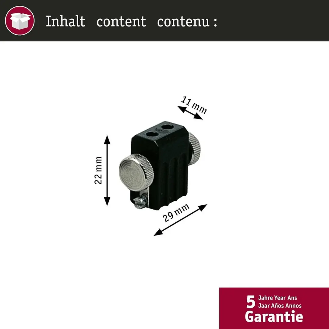 Paulmann 97845 Lampfitting GX5.3 - 12V 50W - Zwart - afbeelding 3 van 6
