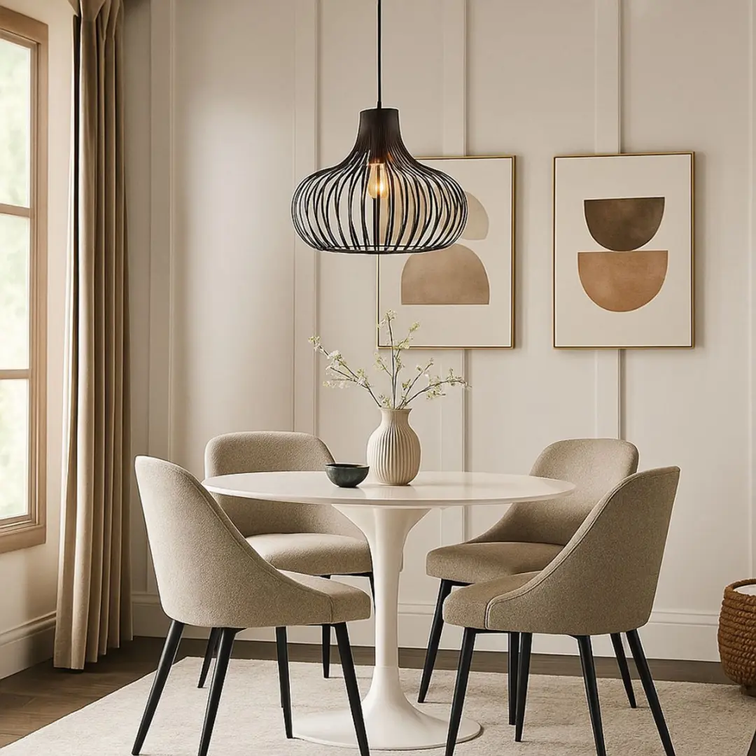 Globo Mateo Hanglamp - E27 - Bruin - afbeelding 4 van 6