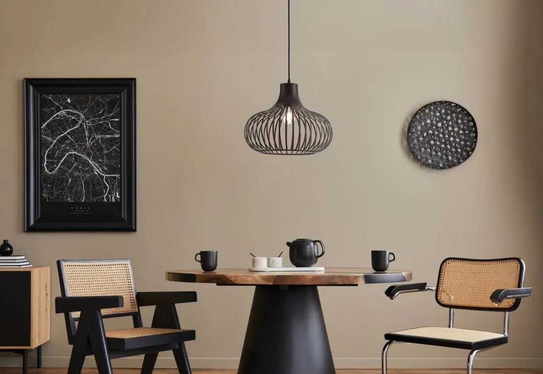 Globo Mateo Hanglamp - E27 - Bruin - afbeelding 2 van 6