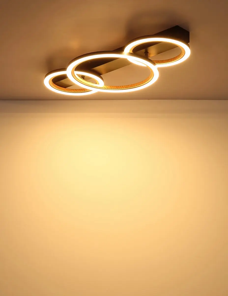 Globo Dakari I LED Plafondlamp - Zwart - afbeelding 6 van 6